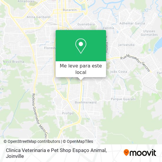 Clinica Veterinaria e Pet Shop Espaço Animal mapa