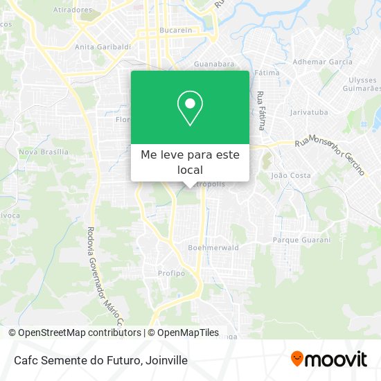 Cafc Semente do Futuro mapa
