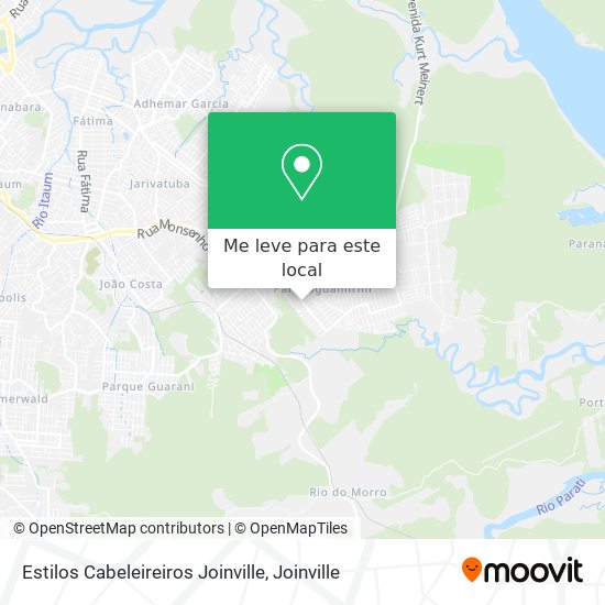 Estilos Cabeleireiros Joinville mapa