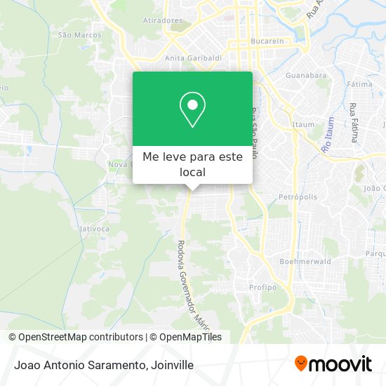 Joao Antonio Saramento mapa