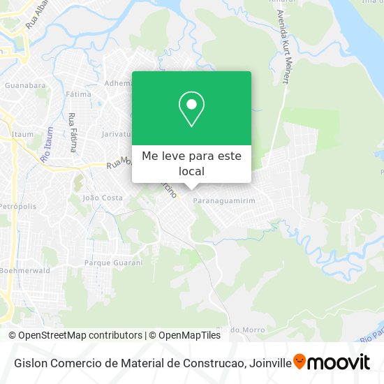 Gislon Comercio de Material de Construcao mapa