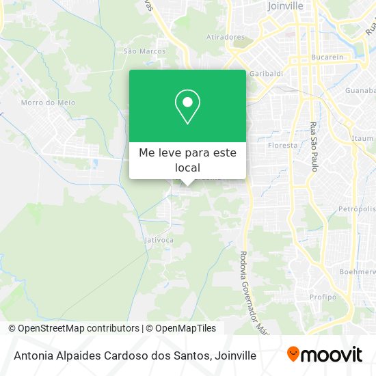Antonia Alpaides Cardoso dos Santos mapa