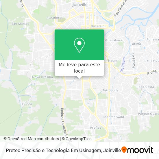 Pretec Precisão e Tecnologia Em Usinagem mapa