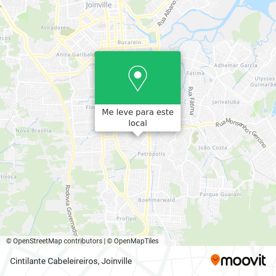 Cintilante Cabeleireiros mapa