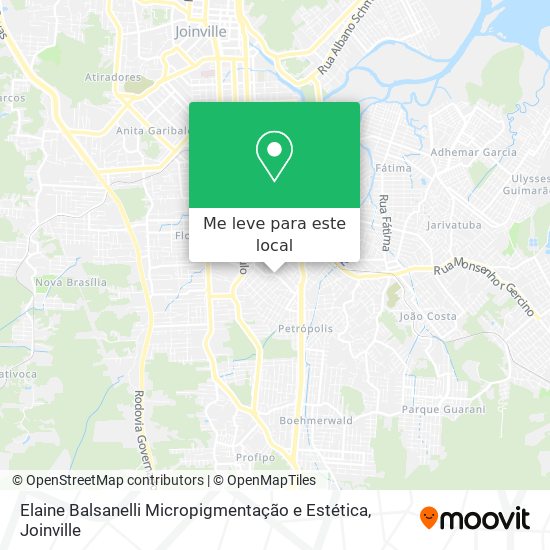 Elaine Balsanelli Micropigmentação e Estética mapa