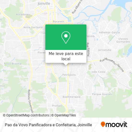 Pao da Vovo Panificadora e Confeitaria mapa