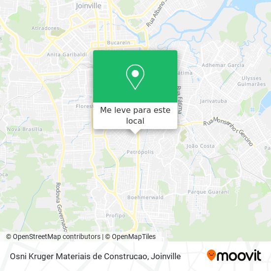 Osni Kruger Materiais de Construcao mapa