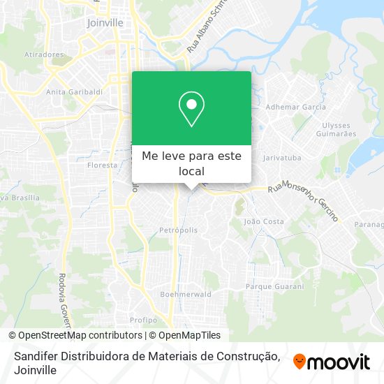 Sandifer Distribuidora de Materiais de Construção mapa