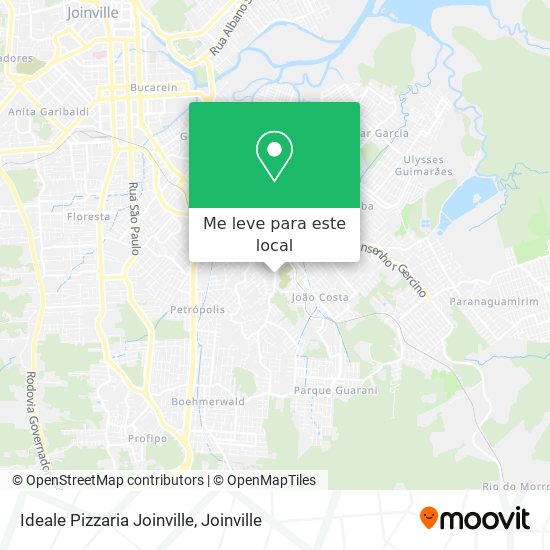 Ideale Pizzaria Joinville mapa