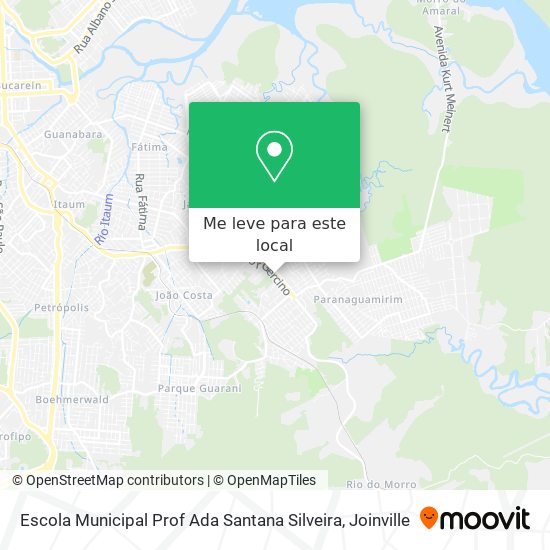 Escola Municipal Prof Ada Santana Silveira mapa