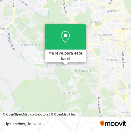 Jp Lanches mapa