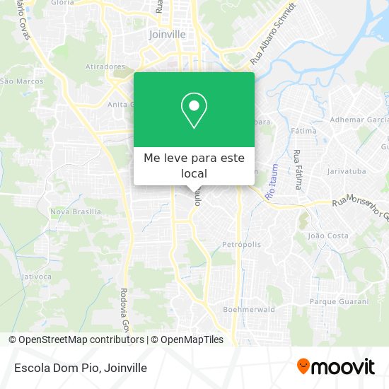 Escola Dom Pio mapa