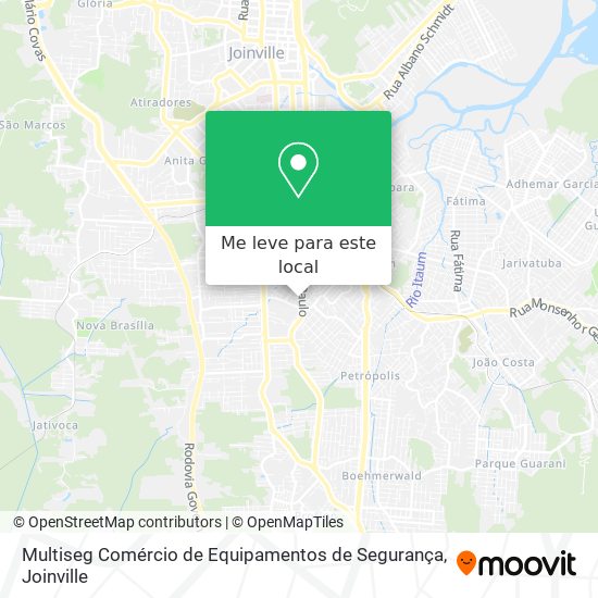 Multiseg Comércio de Equipamentos de Segurança mapa