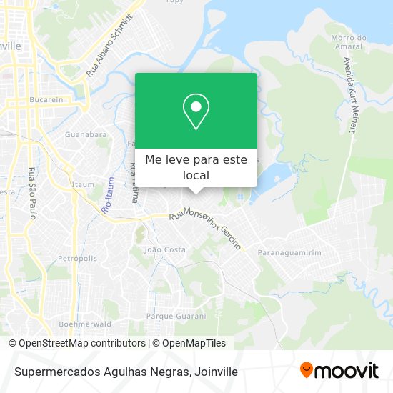 Supermercados Agulhas Negras mapa