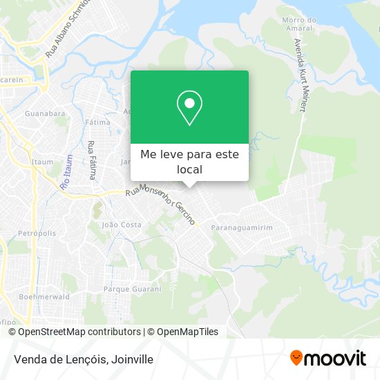 Venda de Lençóis mapa