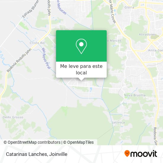 Catarinas Lanches mapa