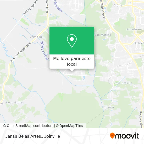 Jana's Belas Artes. mapa