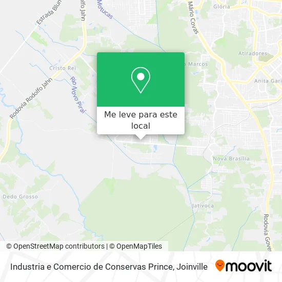 Industria e Comercio de Conservas Prince mapa