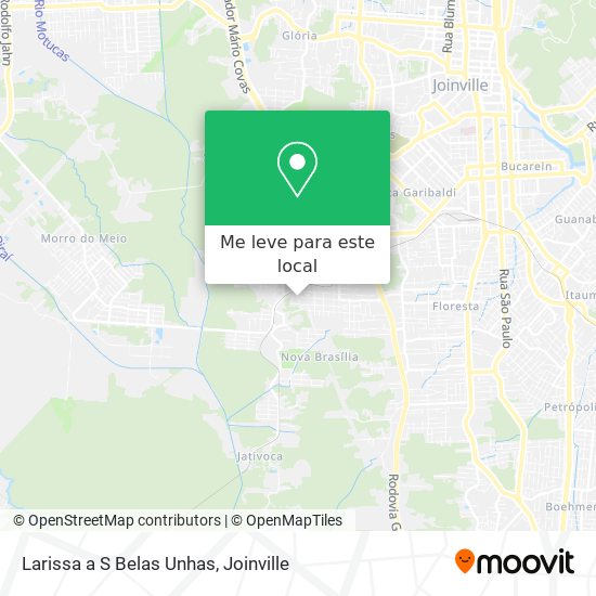 Larissa a S Belas Unhas mapa