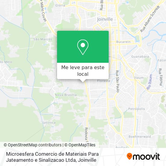 Microesfera Comercio de Materiais Para Jateamento e Sinalizacao Ltda mapa