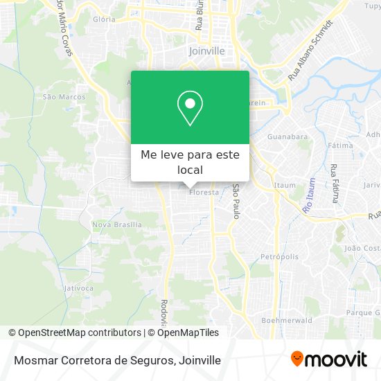 Mosmar Corretora de Seguros mapa