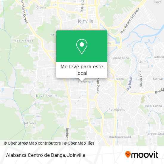 Alabanza Centro de Dança mapa