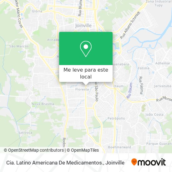 Cia. Latino Americana De Medicamentos. mapa