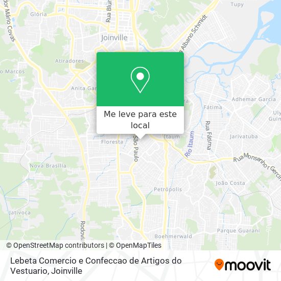 Lebeta Comercio e Confeccao de Artigos do Vestuario mapa
