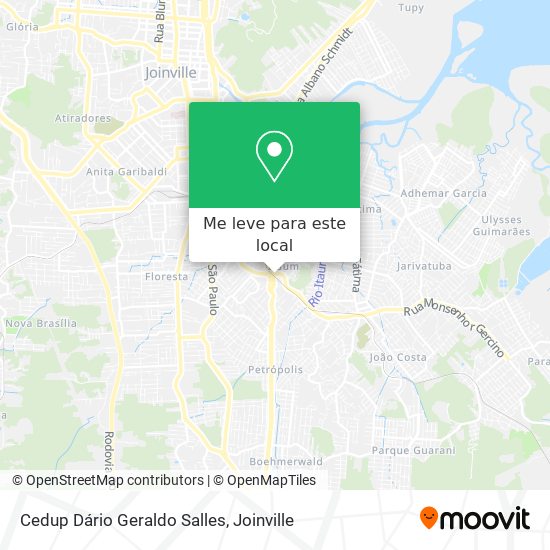 Cedup Dário Geraldo Salles mapa