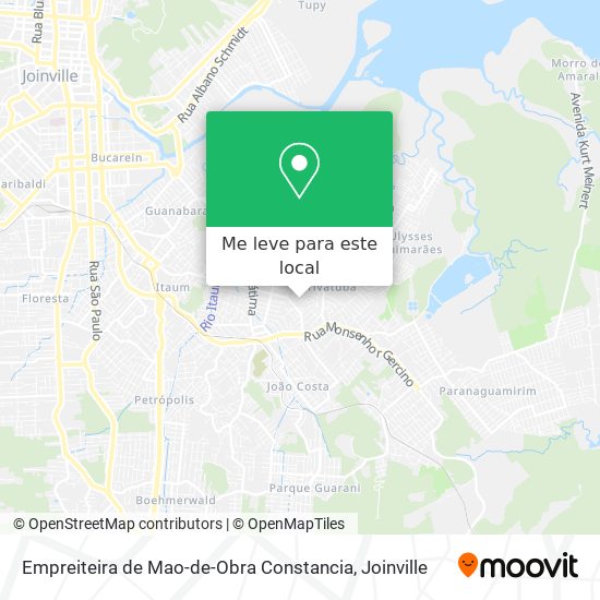 Empreiteira de Mao-de-Obra Constancia mapa