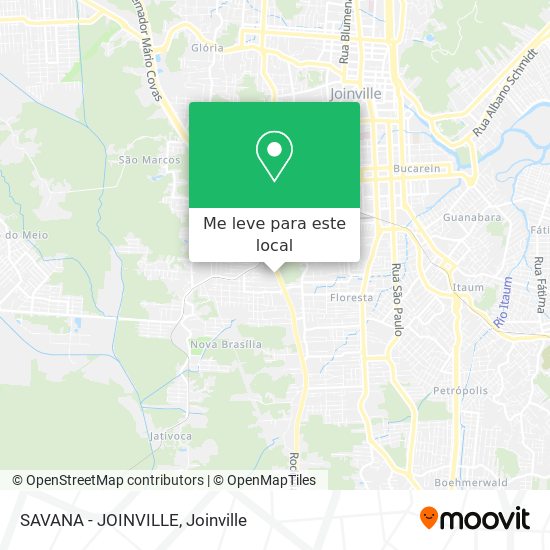 SAVANA - JOINVILLE mapa