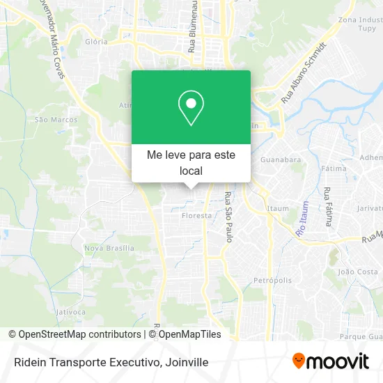 Ridein Transporte Executivo mapa