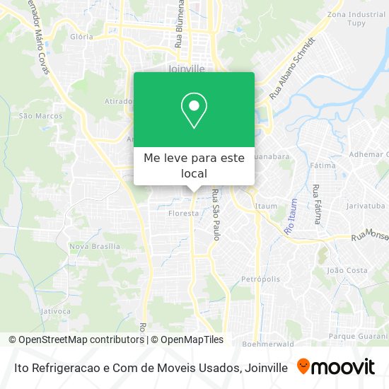 Ito Refrigeracao e Com de Moveis Usados mapa