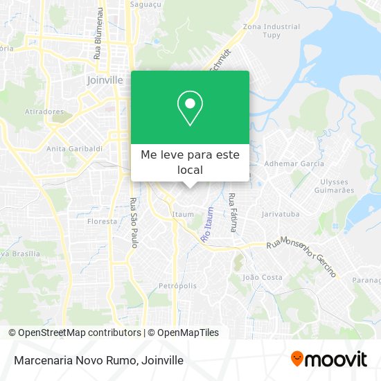 Marcenaria Novo Rumo mapa