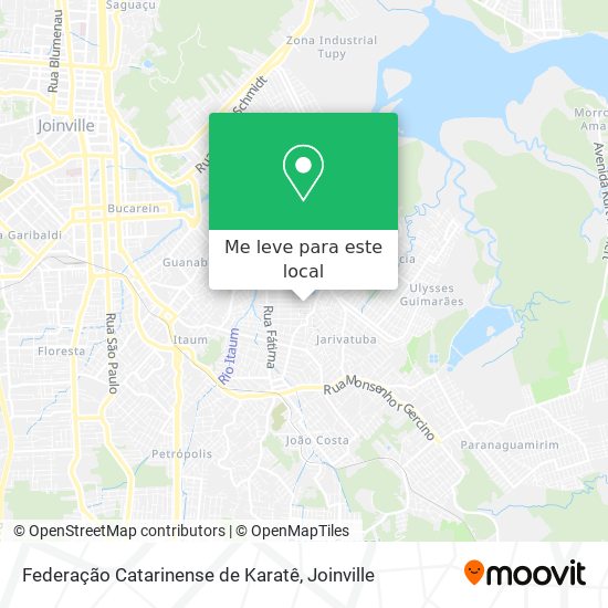 Federação Catarinense de Karatê mapa