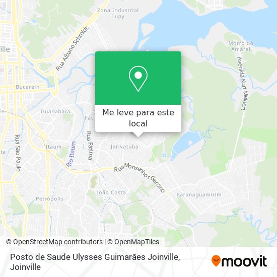 Posto de Saude Ulysses Guimarães Joinville mapa