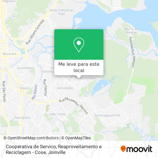 Cooperativa de Servico, Reaproveitamento e Reciclagem - Cose mapa