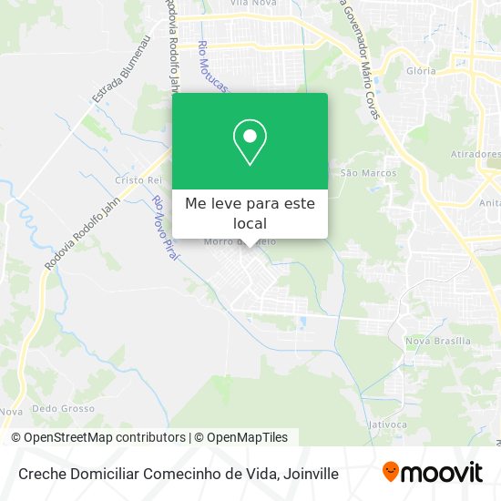 Creche Domiciliar Comecinho de Vida mapa