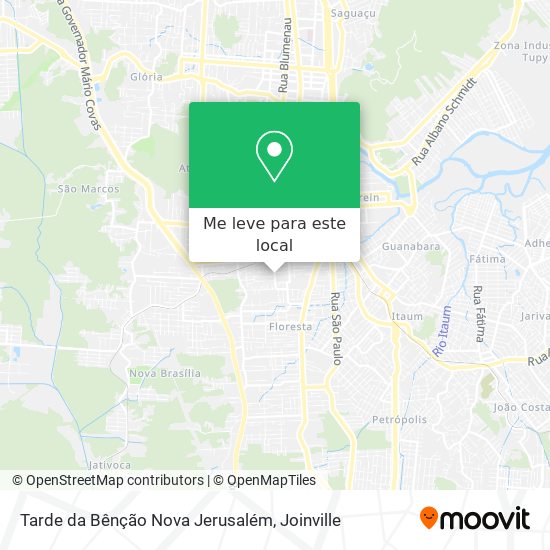 Tarde da Bênção Nova Jerusalém mapa