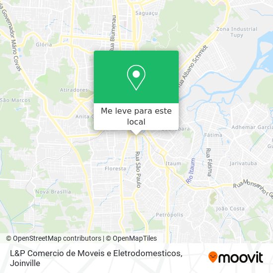 L&P Comercio de Moveis e Eletrodomesticos mapa