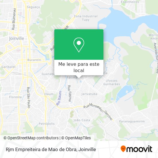 Rjm Empreiteira de Mao de Obra mapa