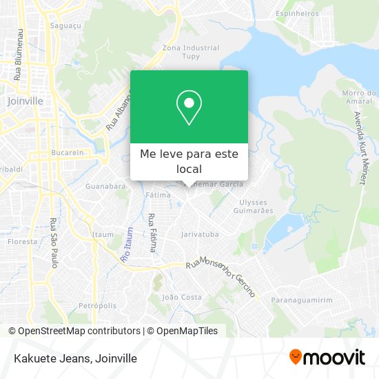 Kakuete Jeans mapa