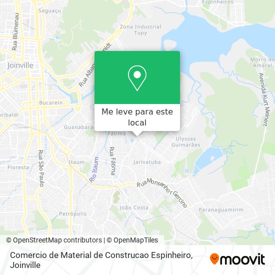 Comercio de Material de Construcao Espinheiro mapa