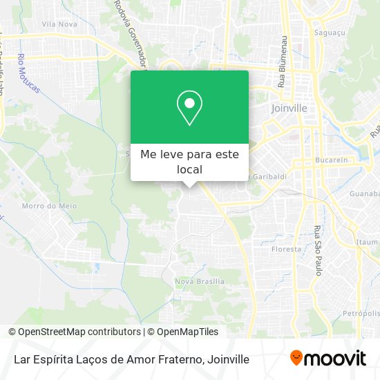 Lar Espírita Laços de Amor Fraterno mapa