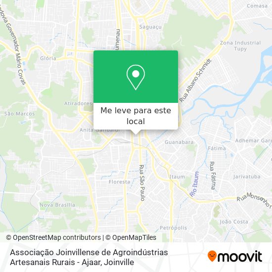 Associação Joinvillense de Agroindústrias Artesanais Rurais - Ajaar mapa