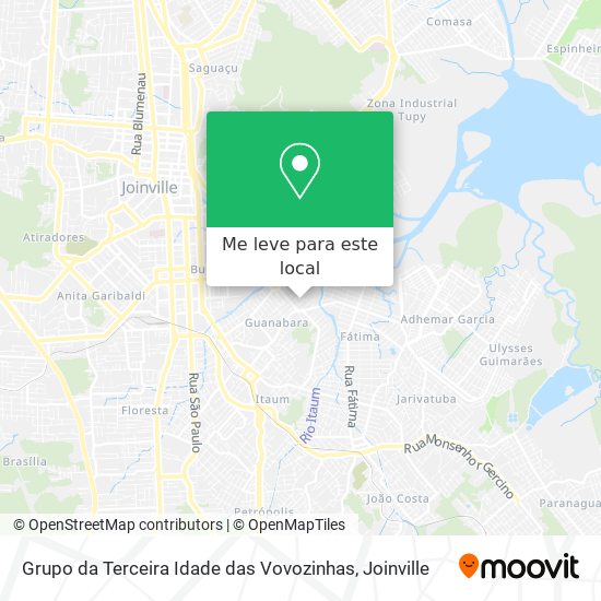 Grupo da Terceira Idade das Vovozinhas mapa