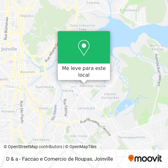 D & a - Faccao e Comercio de Roupas mapa