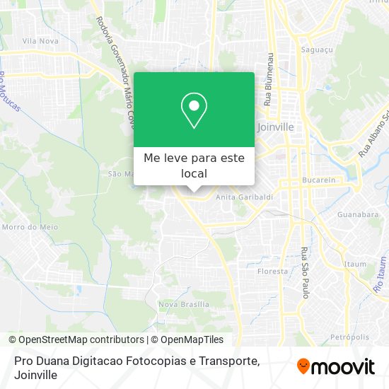 Pro Duana Digitacao Fotocopias e Transporte mapa