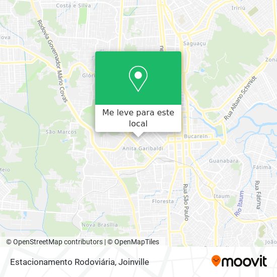 Estacionamento Rodoviária mapa