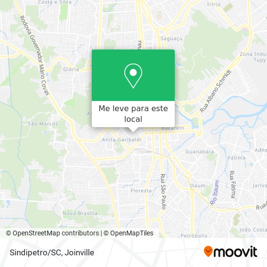 Sindipetro/SC mapa